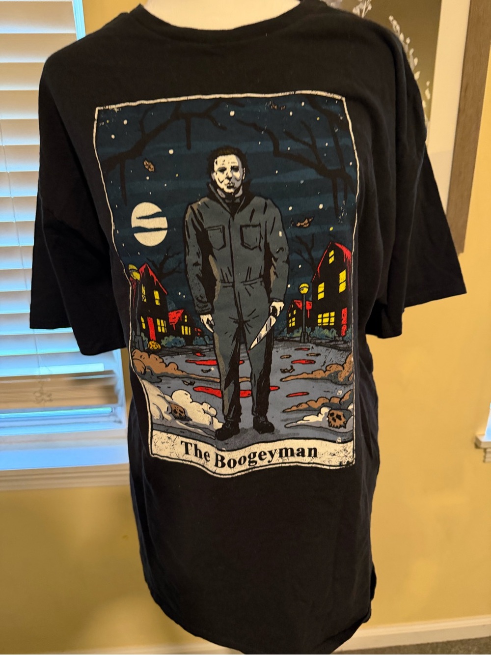 Men or women’s Black The Boogeyman Graphic Short Sleeve Tee